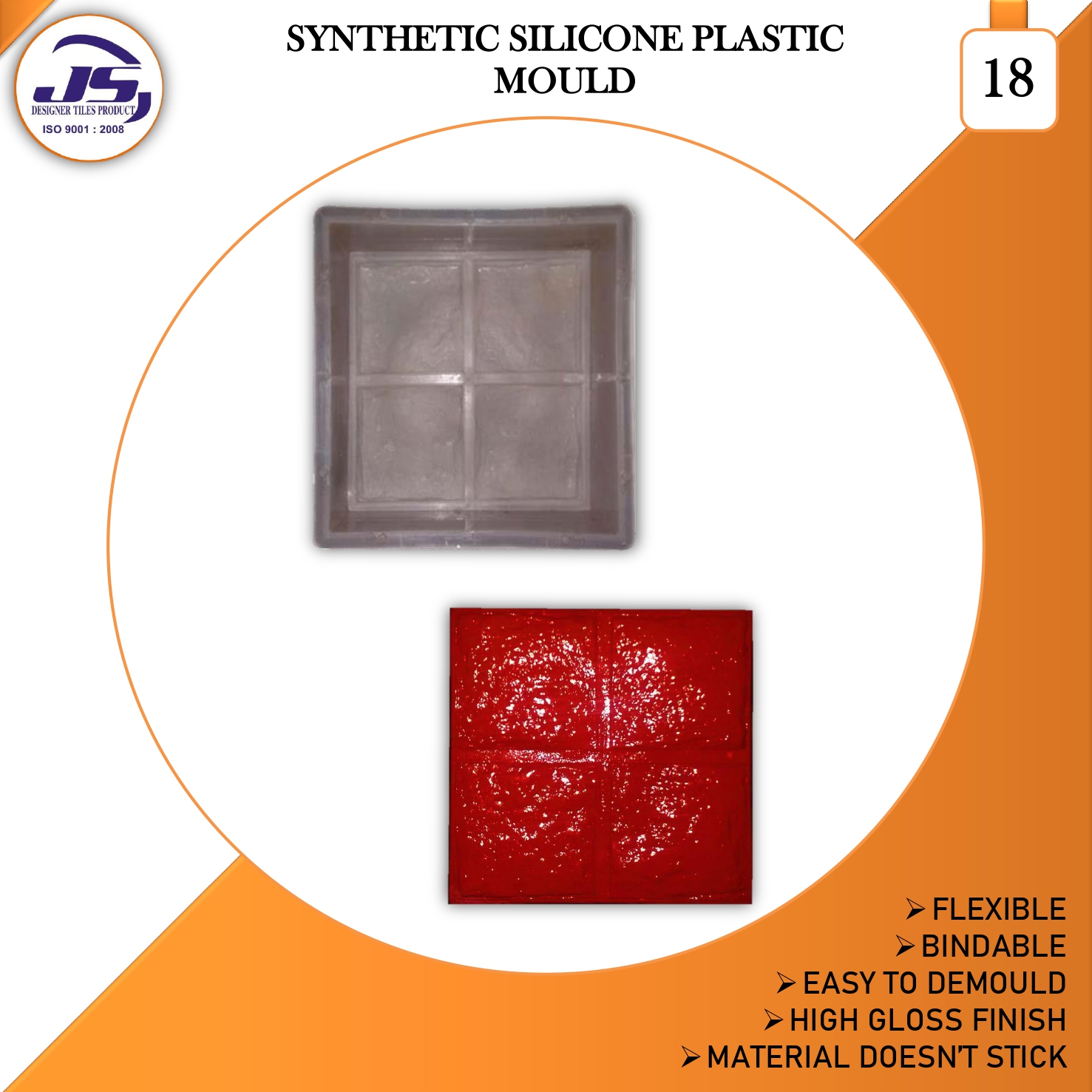 Interlocking tile mould